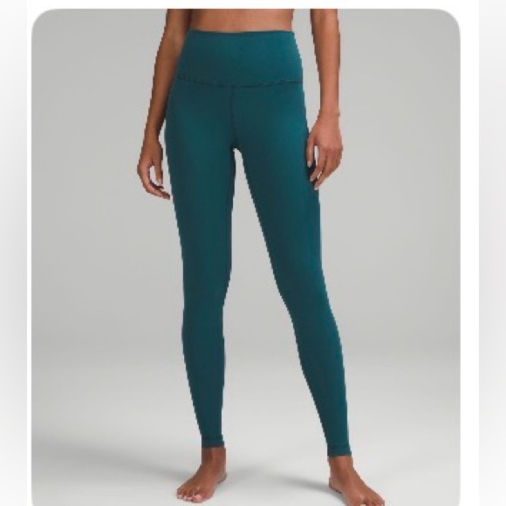 Lululemon JASPER Teal 28” Align Leggings Size 6